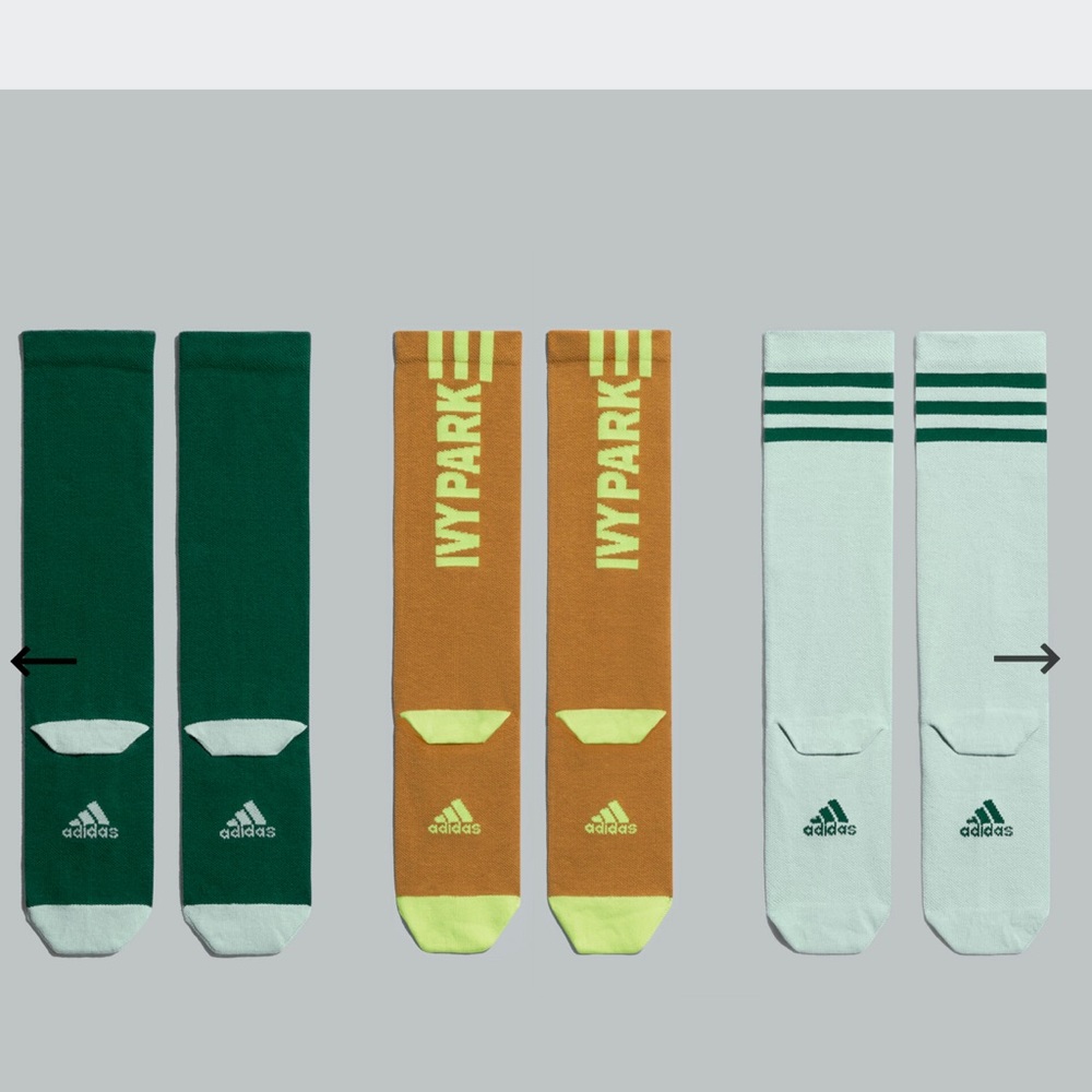 🆕 💧Drip 2.0 IVY PARK x adidas Logo Socks 3 pack - Picture 3 of 11
